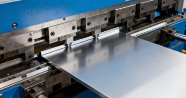 CNC press brake folding and forming sheet metal components at precise angles